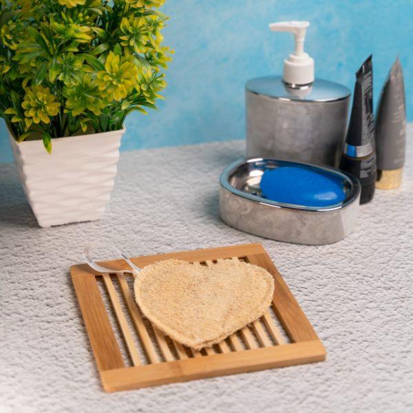 Heart Shaped Natural Loofah (Pack Of 2)-300gm - Orgoshops