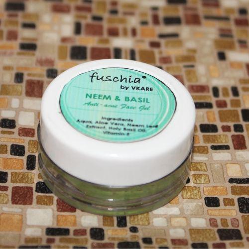 Fuschia Anti Acne Face Gel - Neem & Basil-10g (PACK OF 3) - Orgoshops