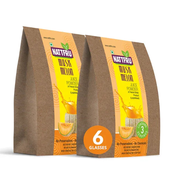 Nattfru : Muskmelon Powder for Juice & Shakes 100% Fruit for Weight Loss - Orgoshops