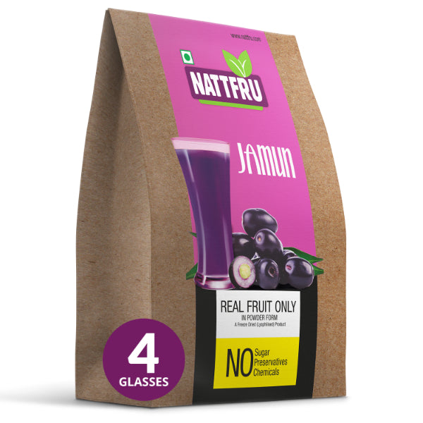 Nattfru : 100% Sugar Free Jamun Fruit Juice | Diabetes Care & Control Blood Sugar - 120g