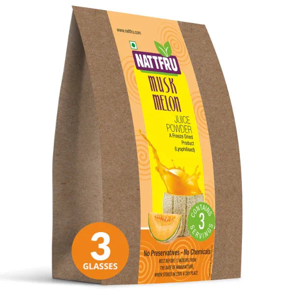 Nattfru : Muskmelon Powder for Juice & Shakes 100% Fruit for Weight Loss - Orgoshops