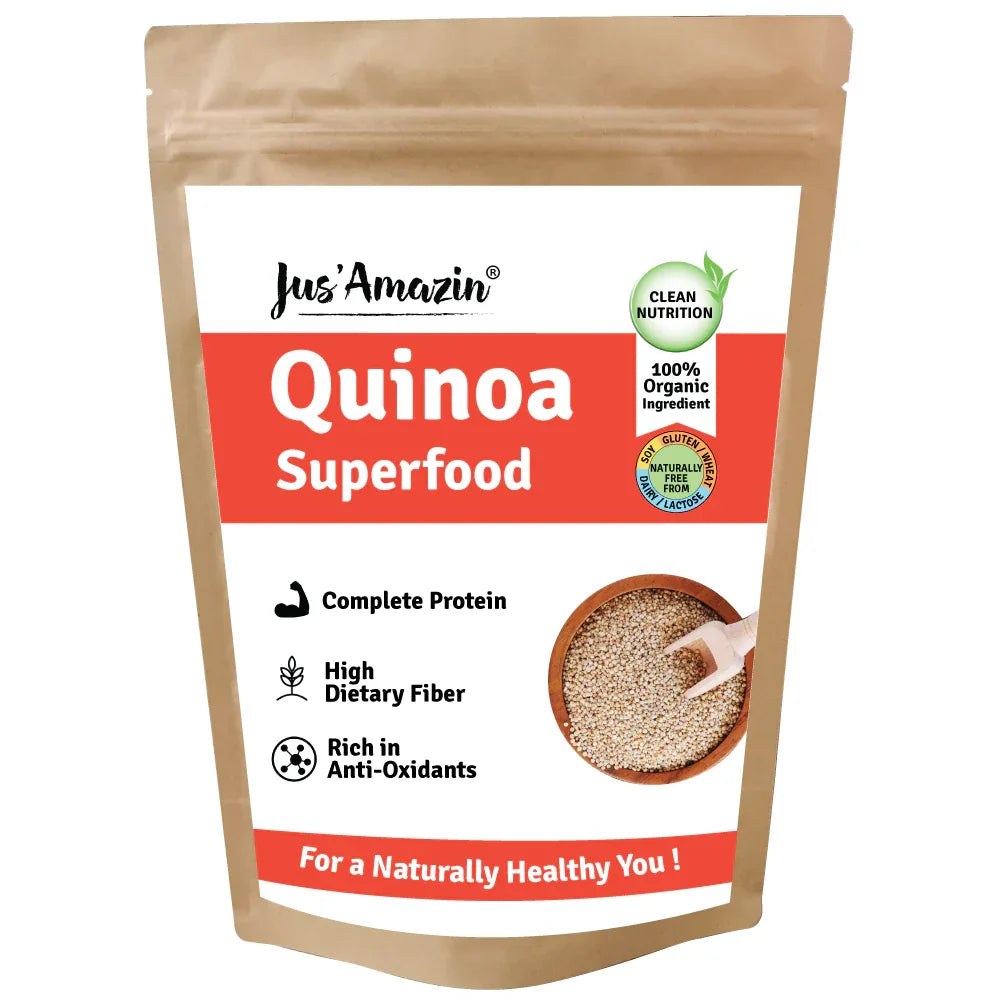 Jus Amazin Organic Quinoa (500g) | Single Ingredient – 100% Organic Quinoa - Orgoshops