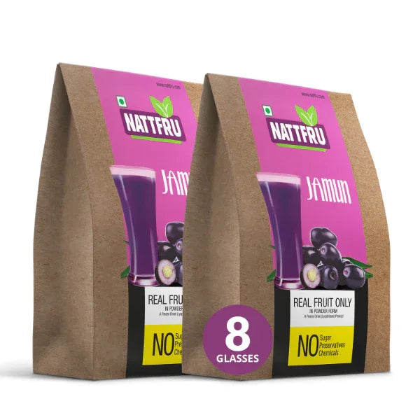 Nattfru : 100% Sugar Free Jamun Fruit Juice | Diabetes Care & Control Blood Sugar - 120g - Orgoshops