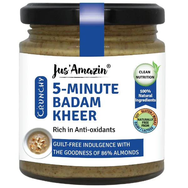 Jus Amazin 5-Minute Badam Kheer (200g) | Only 4 Ingredients, 100% Natural - Orgoshops