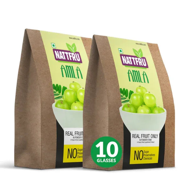 Nattfru : Amla Juice Powder | Healthy Heart & Hair Only 100% Fruit - Orgoshops