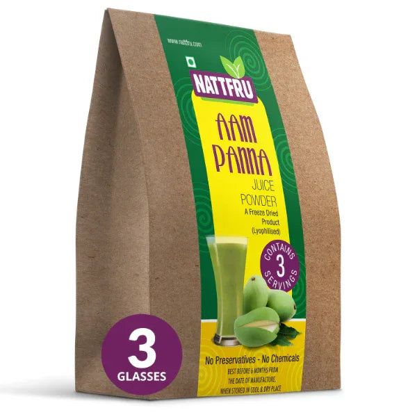 Nattfru : Nattfru Aam Panna Instant Drink Powder | Drink Anytime - Only 100% Fruit - Orgoshops