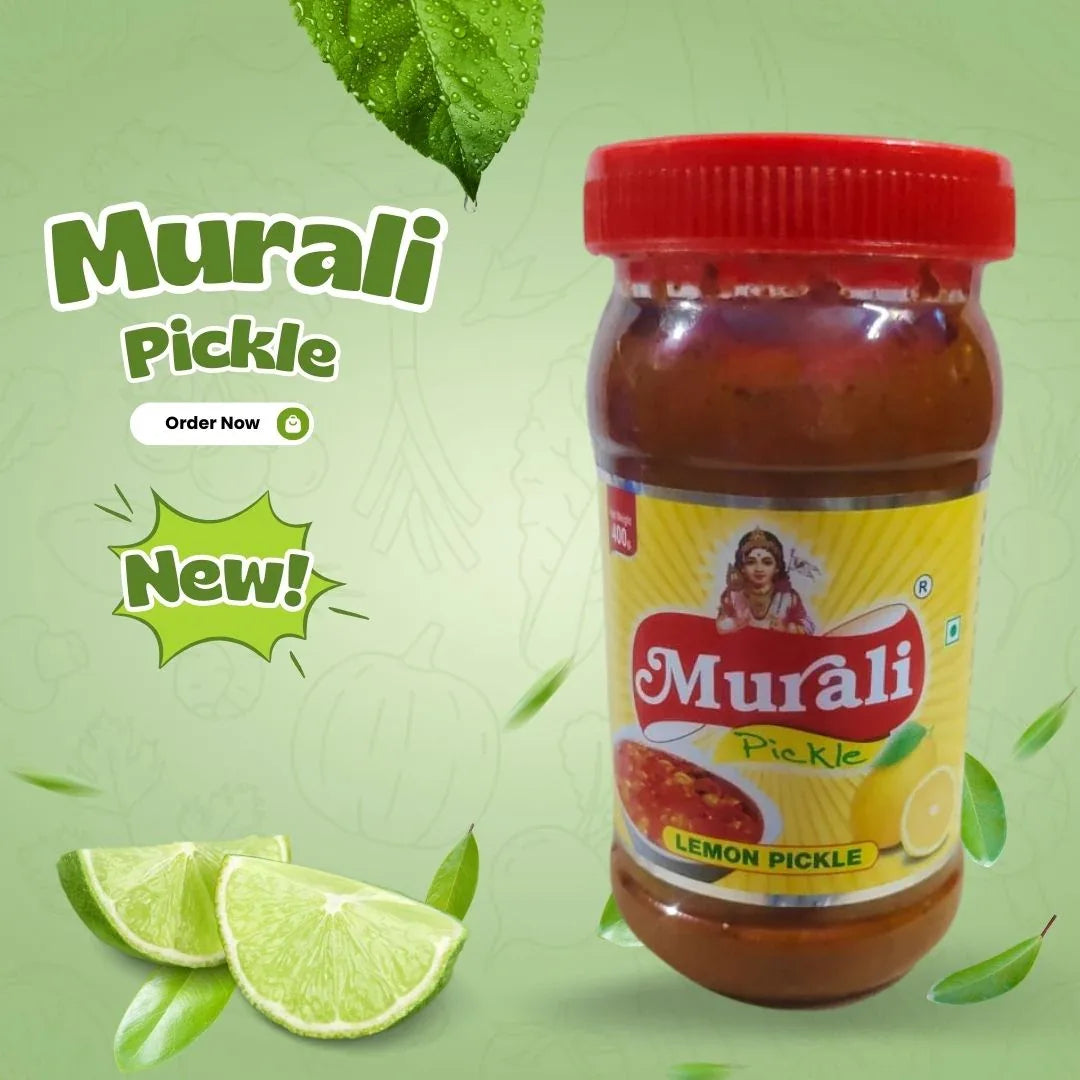 LAKSHMINALAMBAGAM : Lemon Pickle – 400 g - Orgoshops
