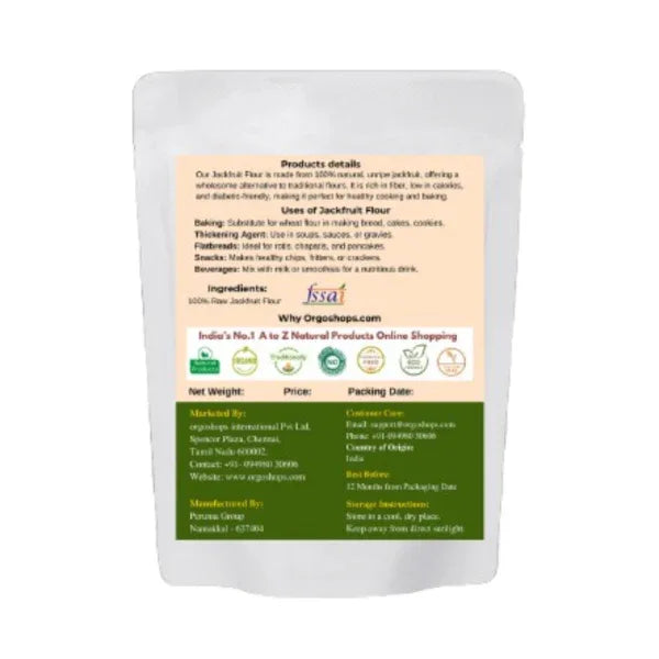 ORGO GRAND Raw Jack Fruit Powder / Flour - 250 g - Orgoshops
