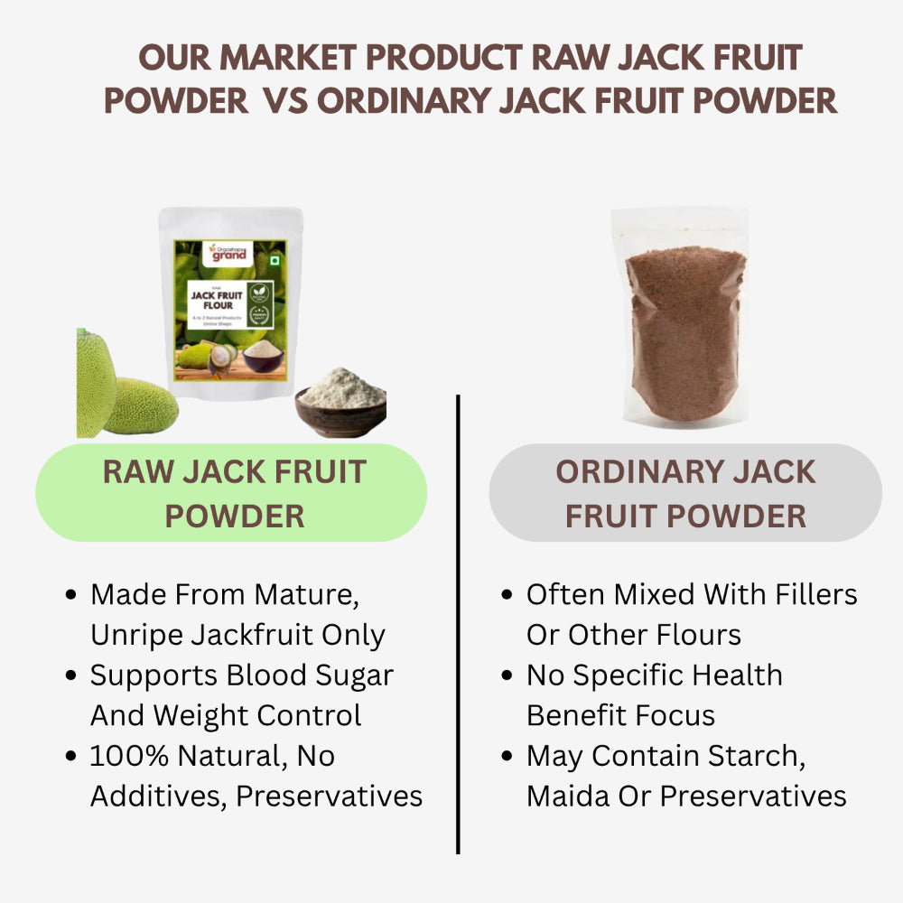 ORGO GRAND Raw Jack Fruit Powder / Flour - 250 g