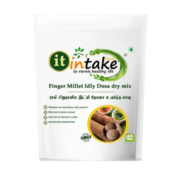 Intake Finger Millet Idly Dosa Dry Mix / Ragi Idly Dosa Dry Mix - 1 kg - Orgoshops