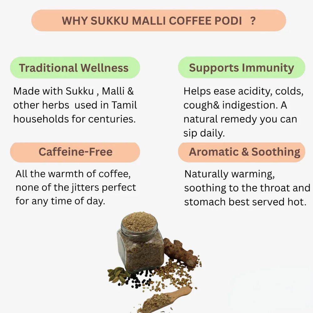 Suvai Sukku Malli Coffee Podi / Sukku Malli Podi / Coffee Podi / Sukku Podi - 250 g - Orgoshops