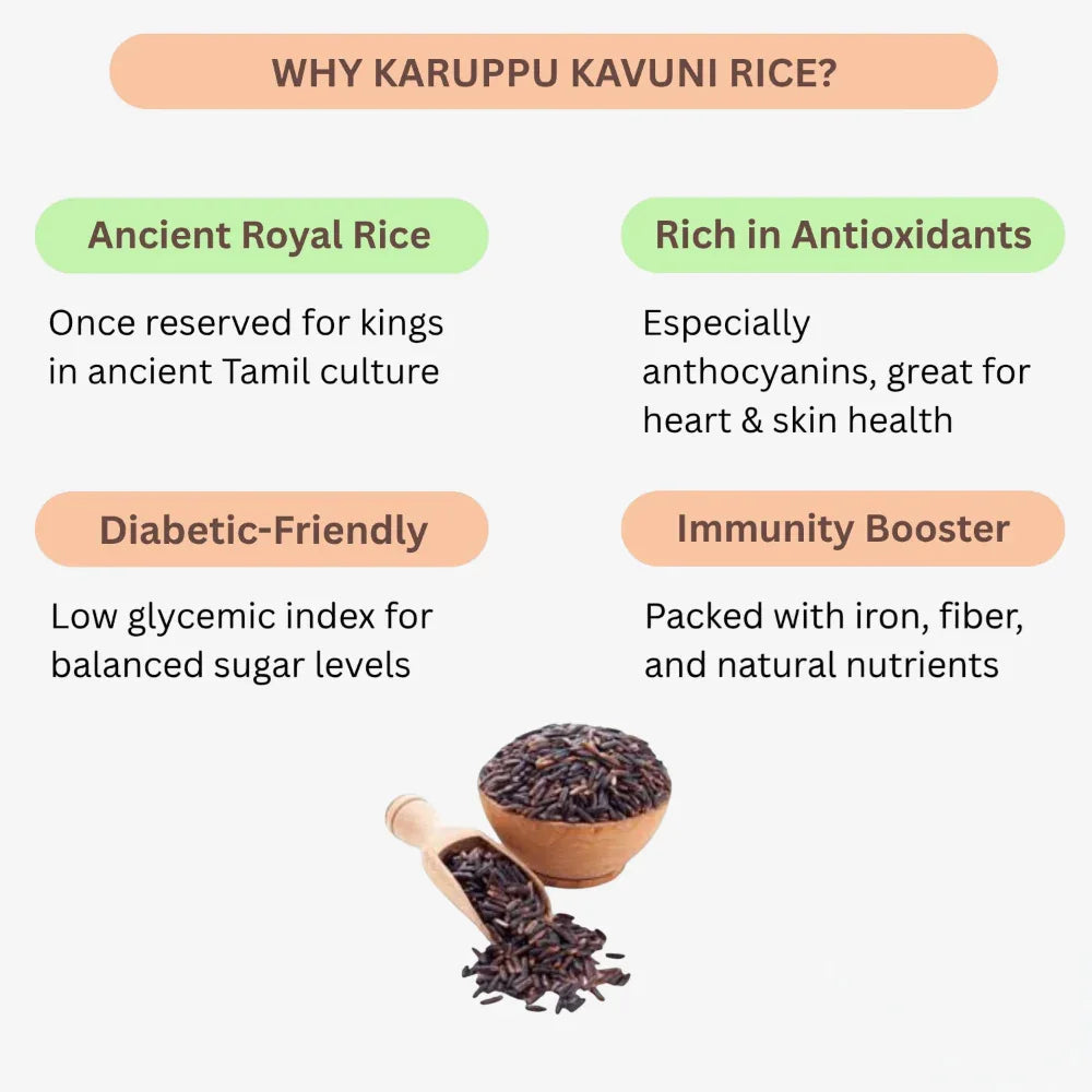 Karuppu Kavuni Rice | Black Rice | Pure Kavuni Arisi Orgo Grand - Orgoshops