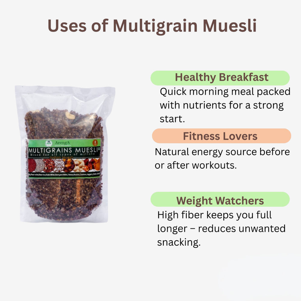 Arenga Multigrain Muesli / Multigrain Musli / Multigrain Muyesli / Multigrain Miyusl