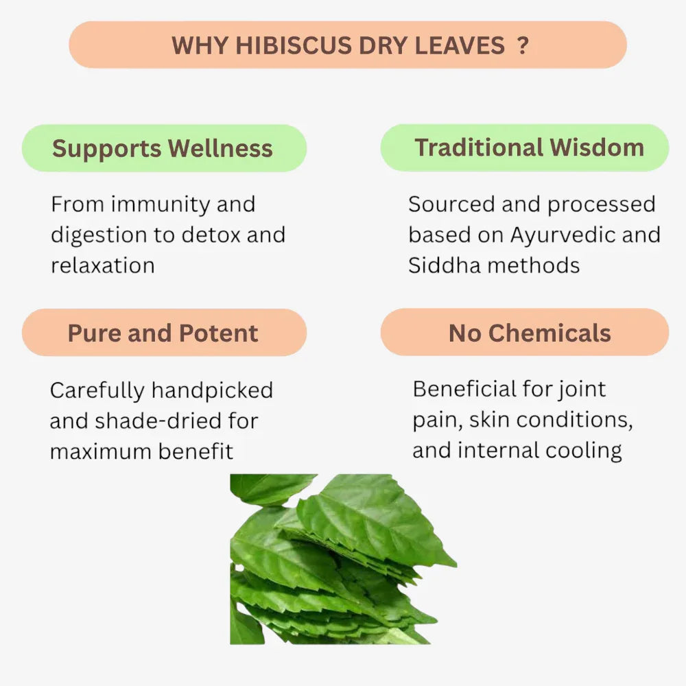 Oxygen Herbals Pure Hibiscus Dry Leaves - 130 g - Orgoshops