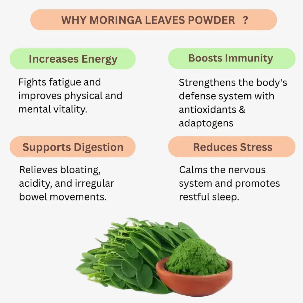 Oxygen Herbals Drumstick / Moringa Leaves Powder - 250 g - Orgoshops