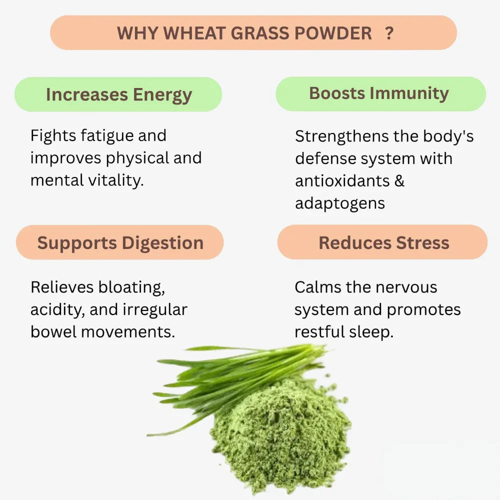 Oxygen Herbals Pure Wheat Grass Powder - 250 g - Orgoshops