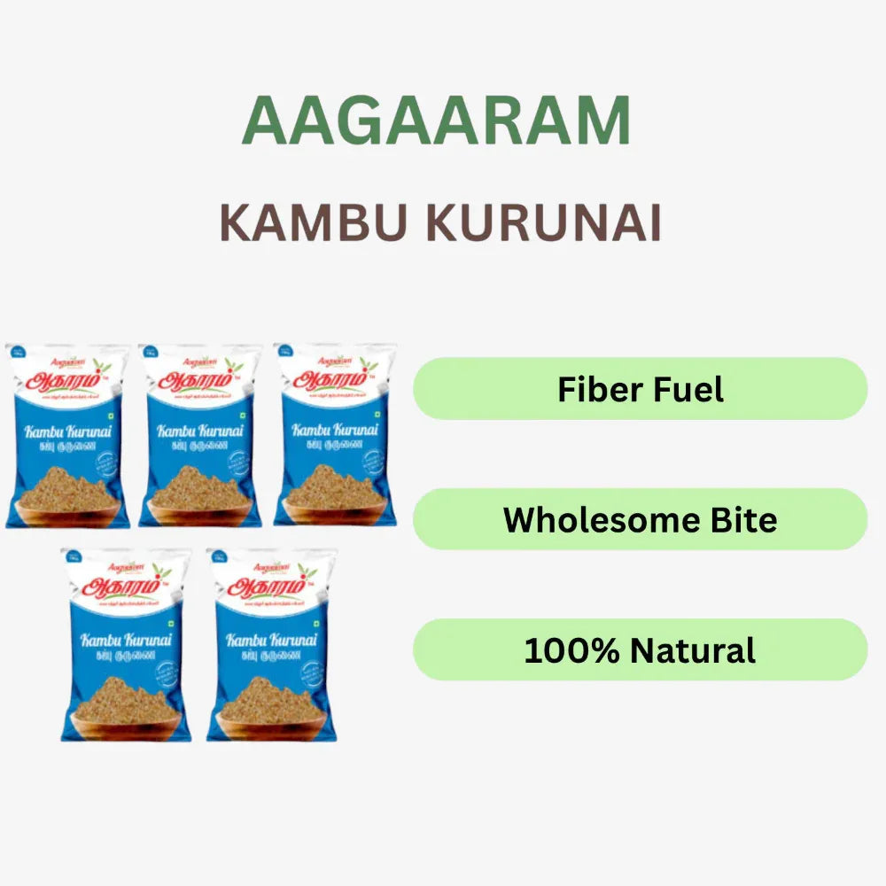 Aagaaram Kambu Kurunai - 100g ( Pack of 5 ) - Orgoshops