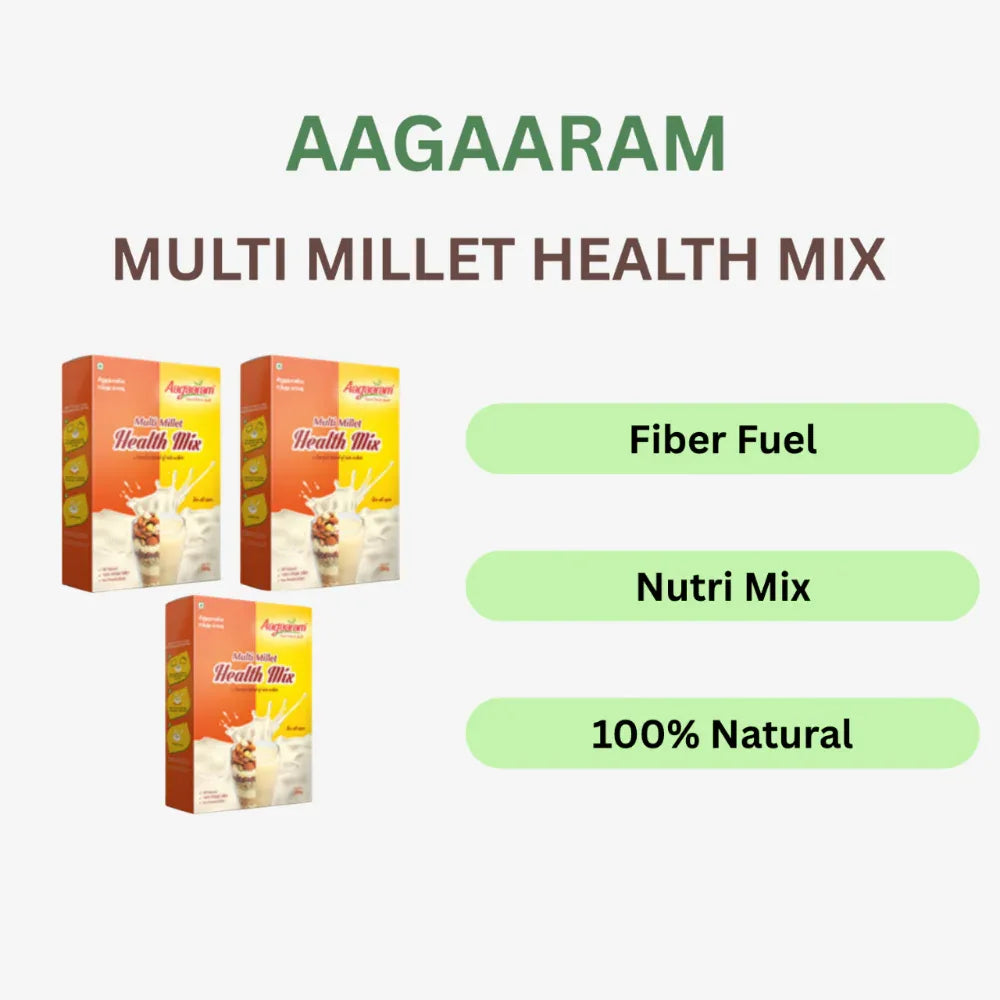Aagaaram Multi Millet Health Mix - 100g ( Pack of 3 ) - Orgoshops