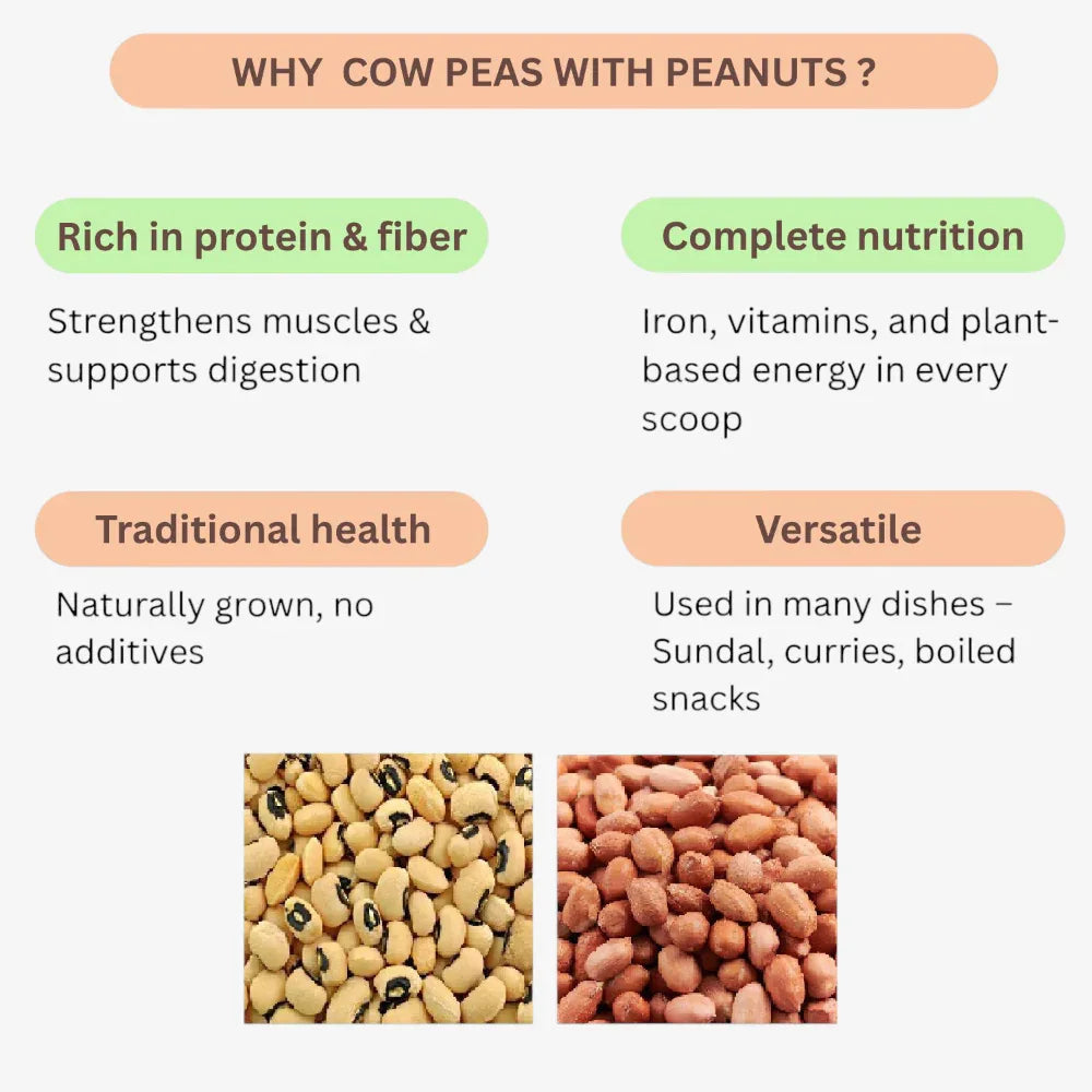 Sangat Cow Peas With Peanuts Each - 1 kg (Pack of 2) - Orgoshops
