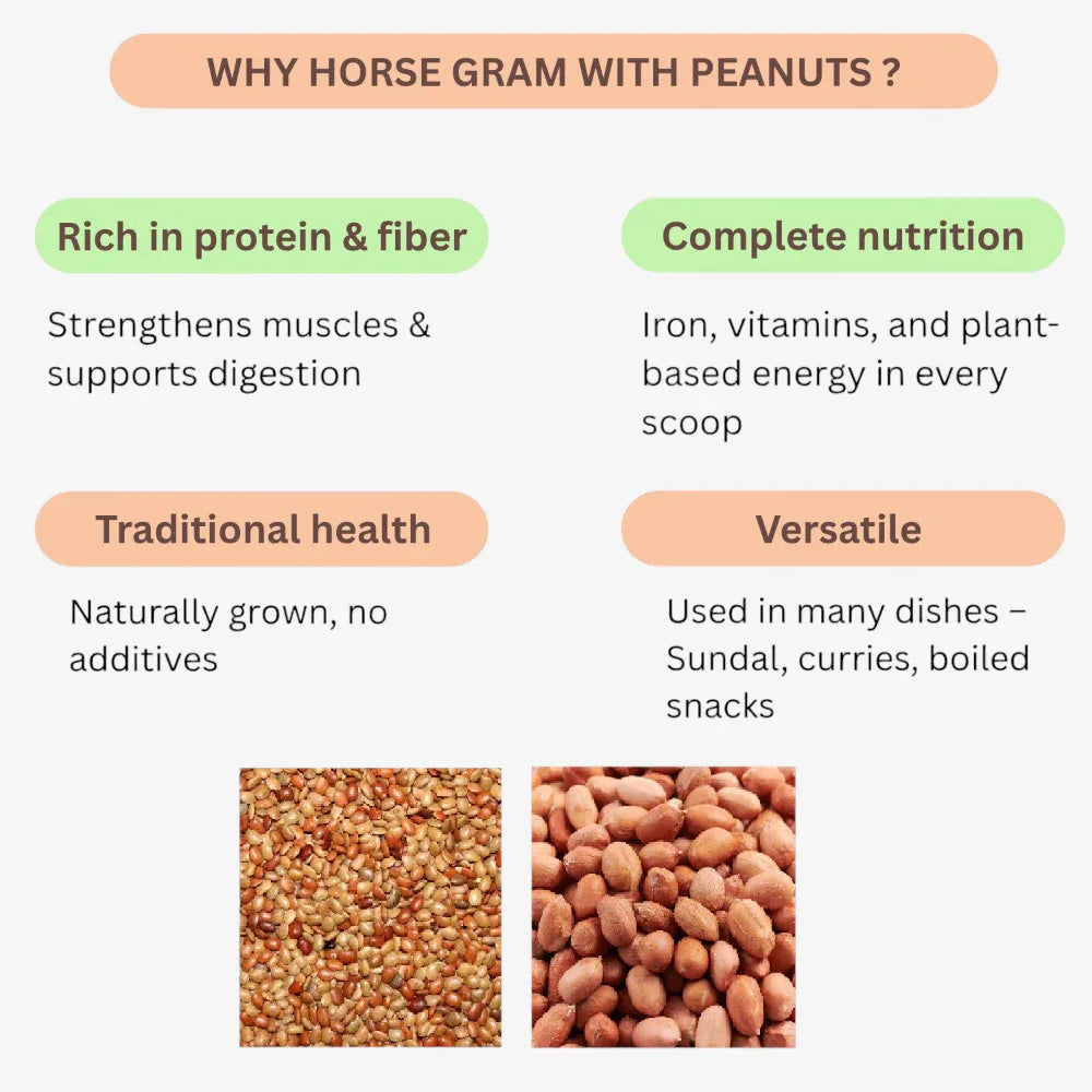 Sangat Horse Gram With Peanuts Each - 1 kg (Pack of 2) - Orgoshops