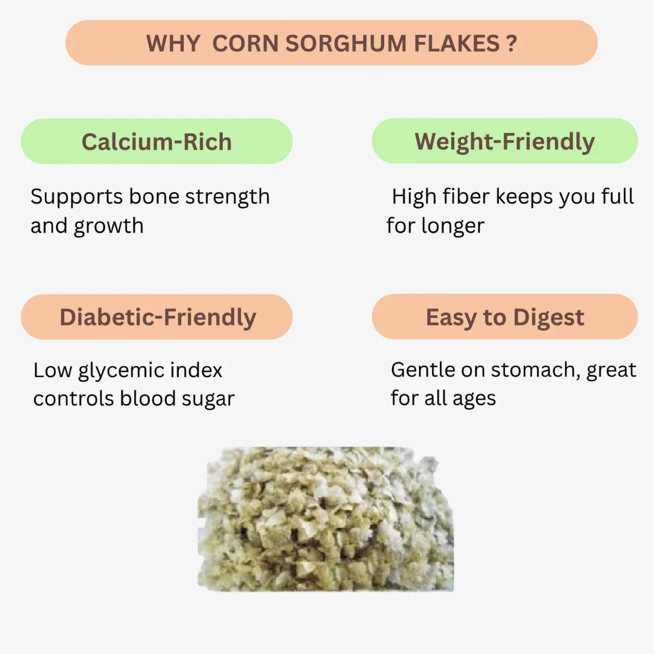 Karai Uzhavan Kudil Corn Sorghum Flakes / Vellai Solam Aval - 170 g (Pack of 2) - Orgoshops