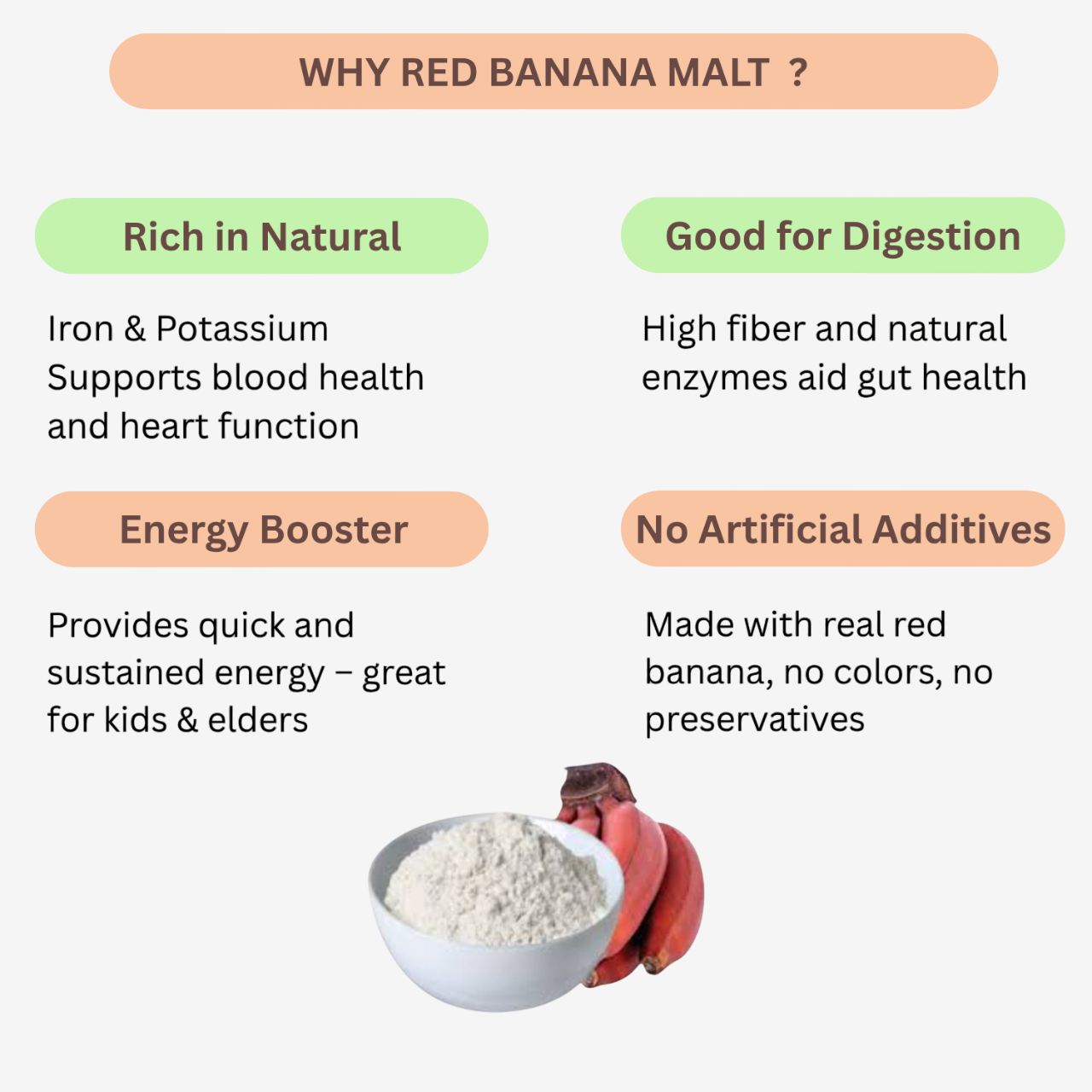 Karai Uzhavan Kudil Red Banana Malt / Sevvazhai Malt - 125 g