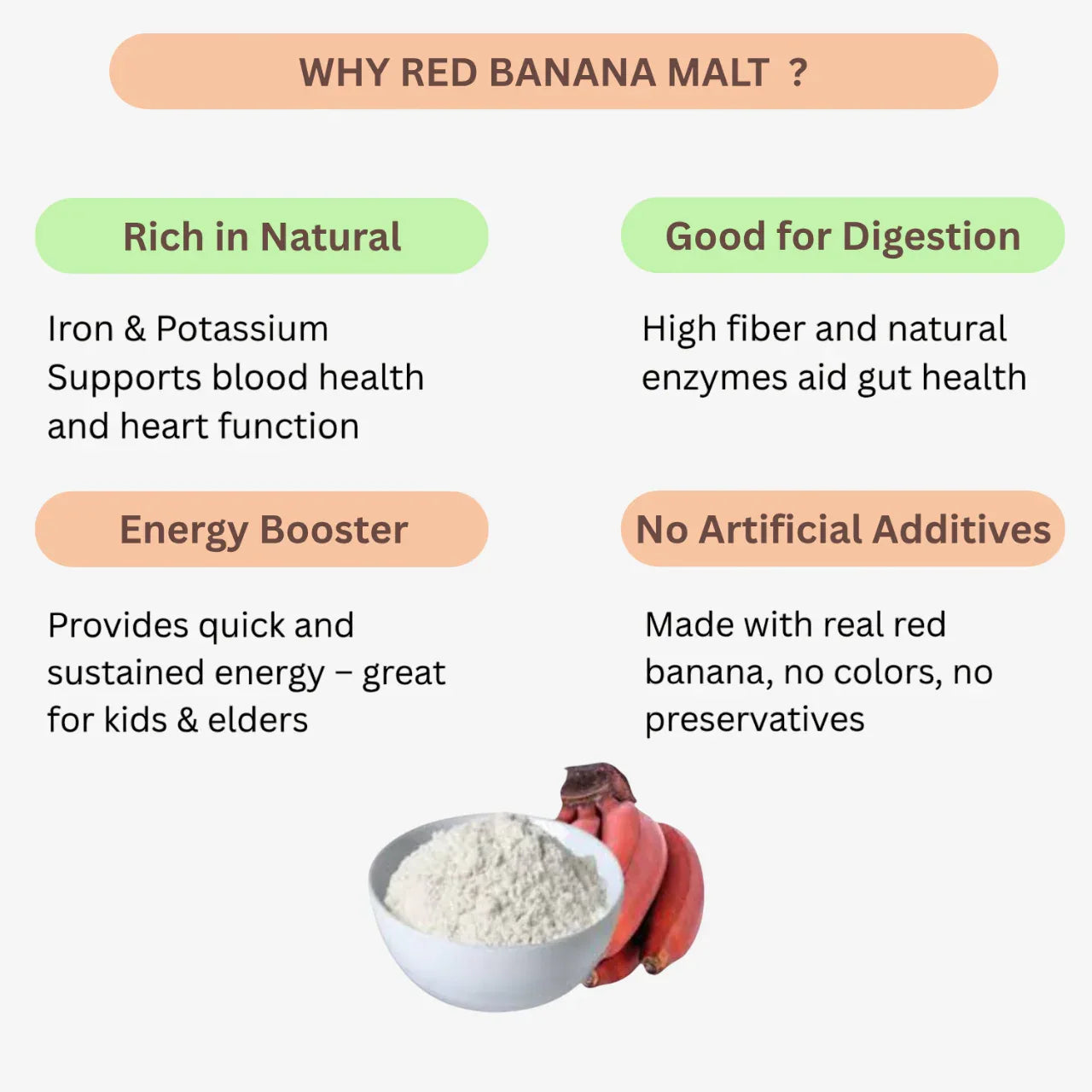 Karai Uzhavan Kudil Red Banana Malt / Sevvazhai Malt - 125 g - Orgoshops