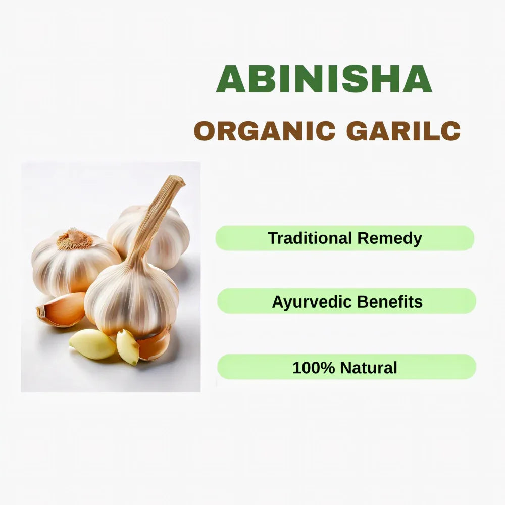 Abinisha Garlic | Fresh Garlic | Organic Garilc | Poondu - 500 g - Orgoshops