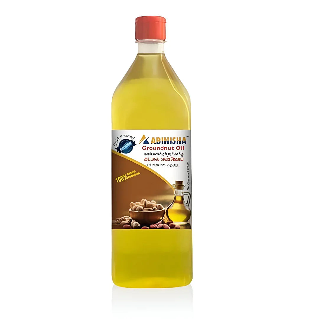 Abinisha Combo Of Cold Pressed Coconut Oil / Groundnut Oil / Sesame Oil - 1 L (Each) - Orgoshops