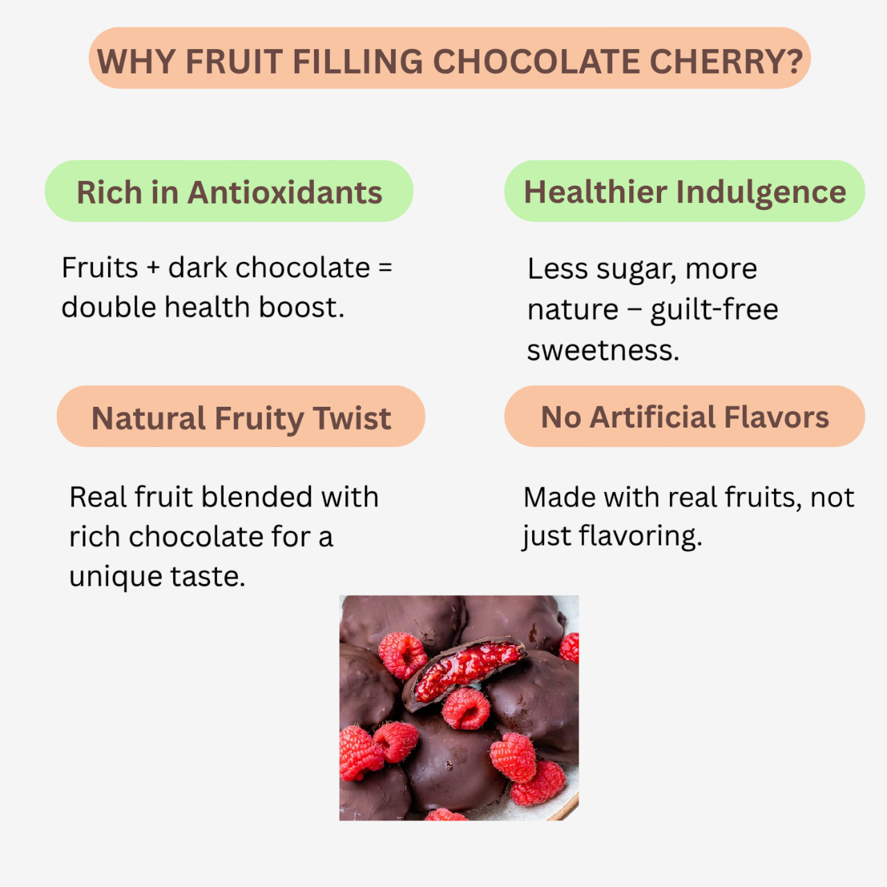 Amrutha Exports Fruit Filling Chocolate Cherry