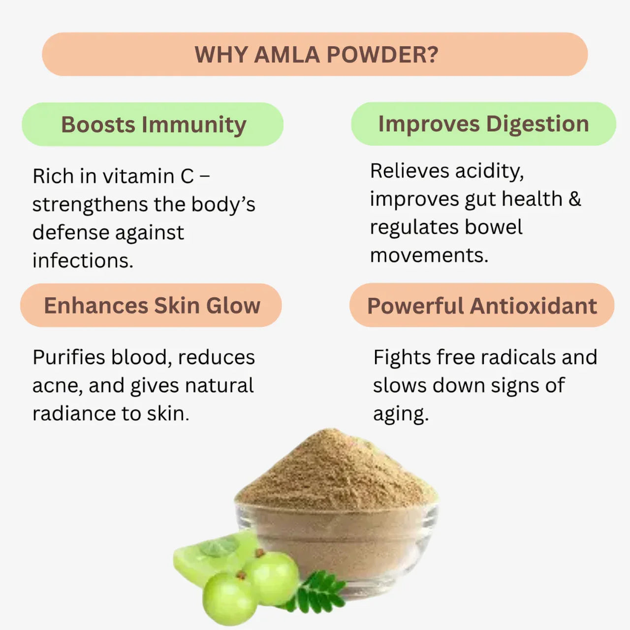 Nisarg Organic Farm Amla Powder - Orgoshops