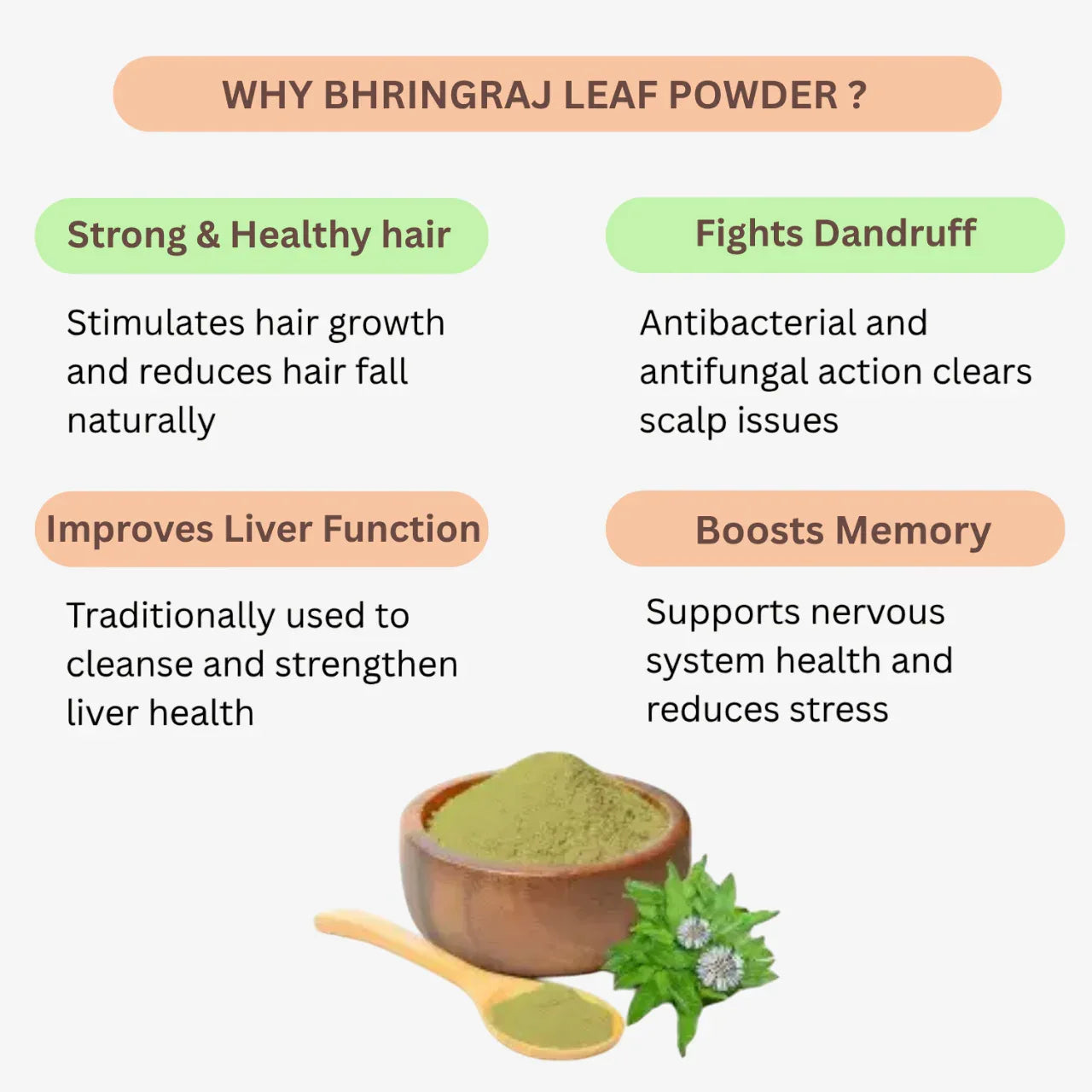 Nisarg Organic Farm Bhringraj Leaf Powder - Orgoshops