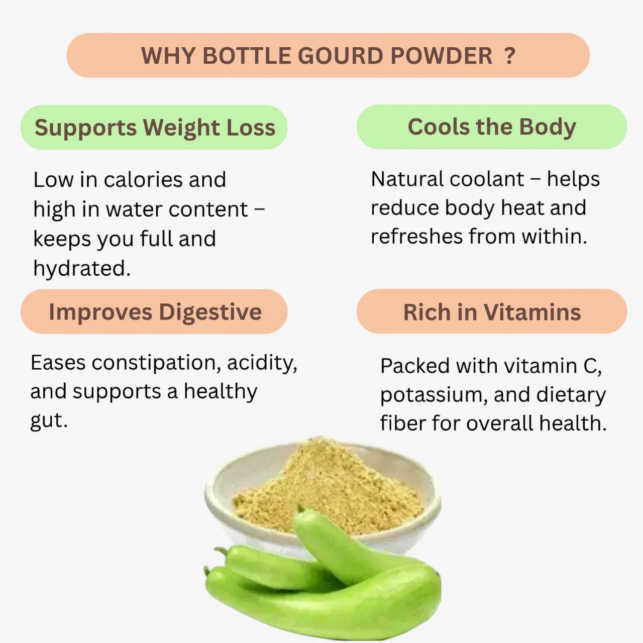 Nisarg Organic Farm Bottle Gourd Powder - Orgoshops