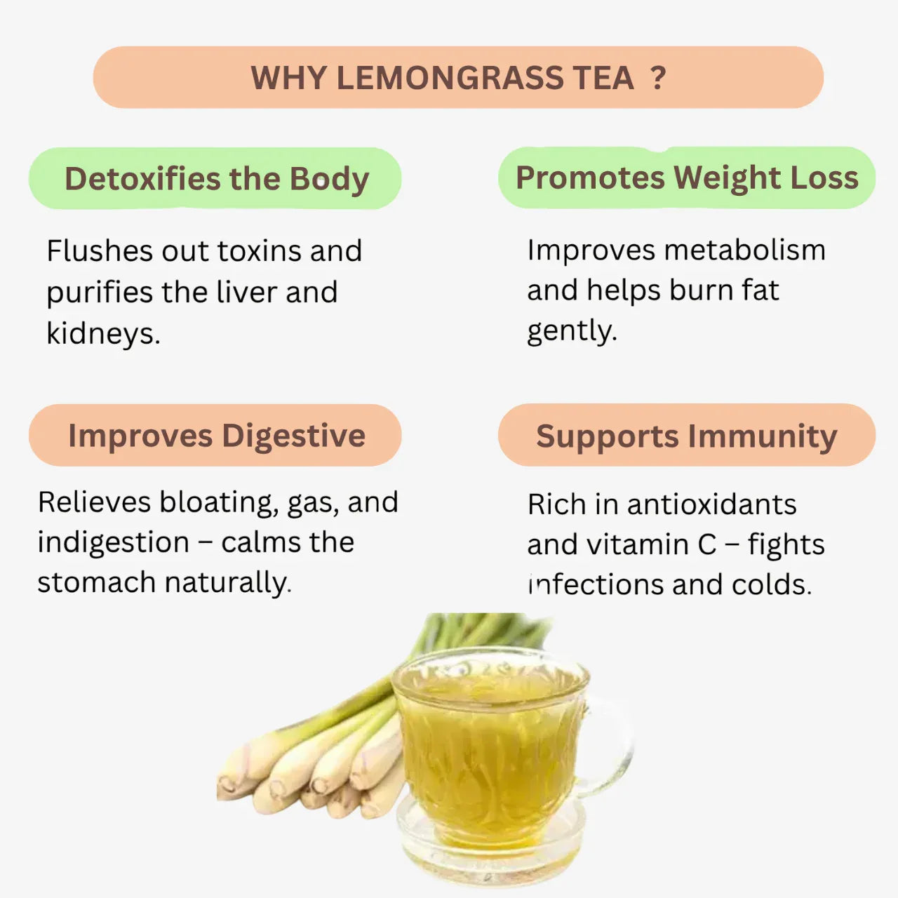 Nisarg Organic Farm Lemongrass Tea - Orgoshops