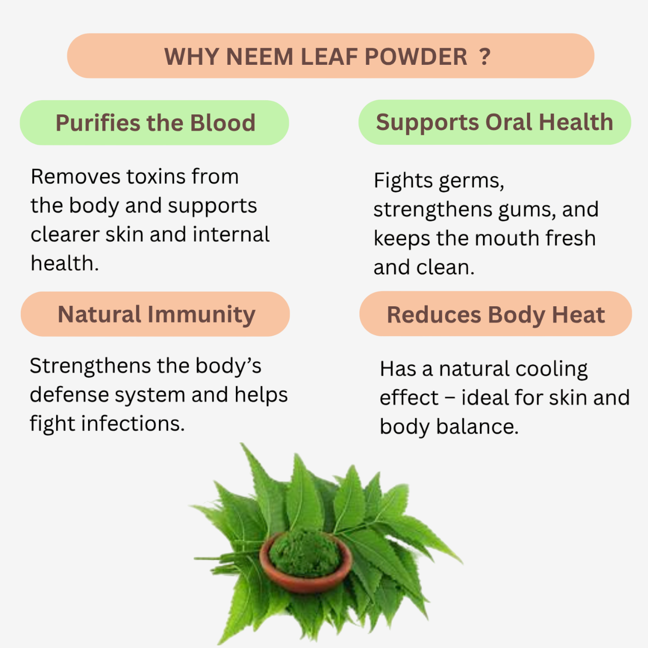 Nisarg Organic Neem Leaf Powder