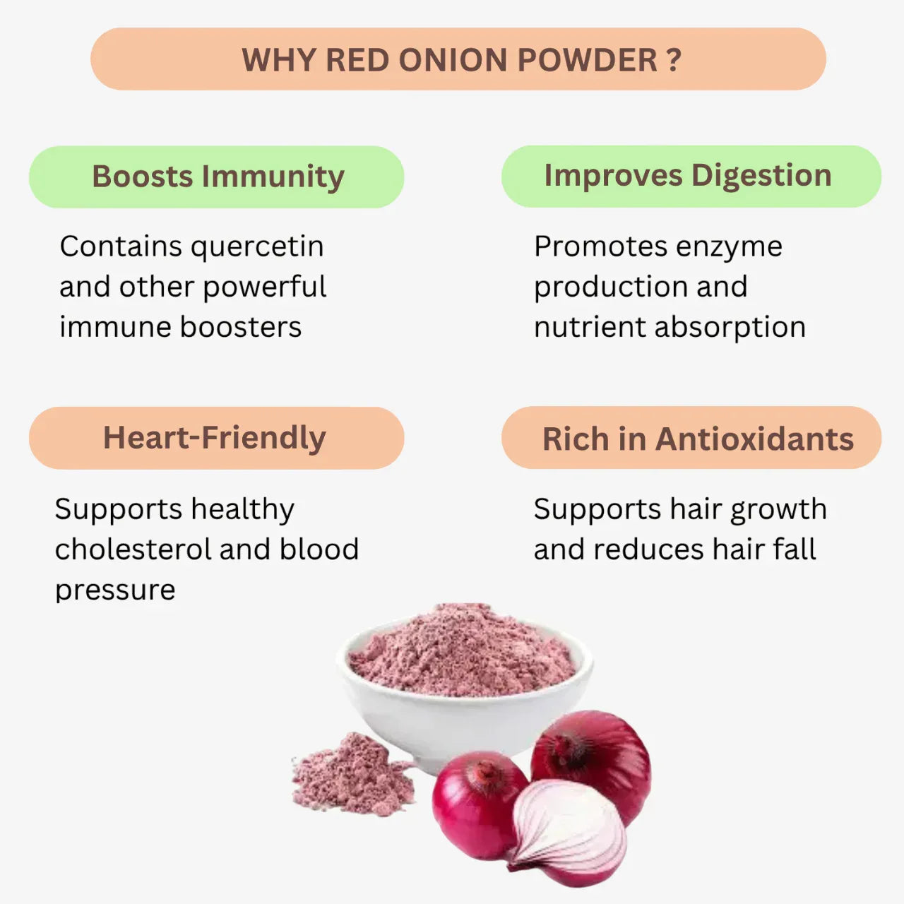 Nisarg Organic Farm Red Onion Powder - Orgoshops