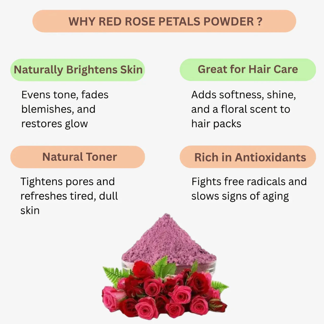 Nisarg Organic Farm Red Rose Petlas Powder - Orgoshops