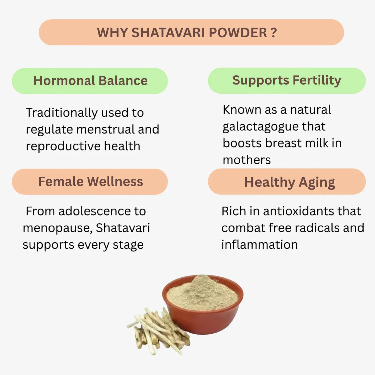 NIsarg Organic Shatavari Root Powder - Orgoshops