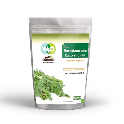 Way 4 Organic Organic Moringa Leaf Powder - 200gm - Orgoshops