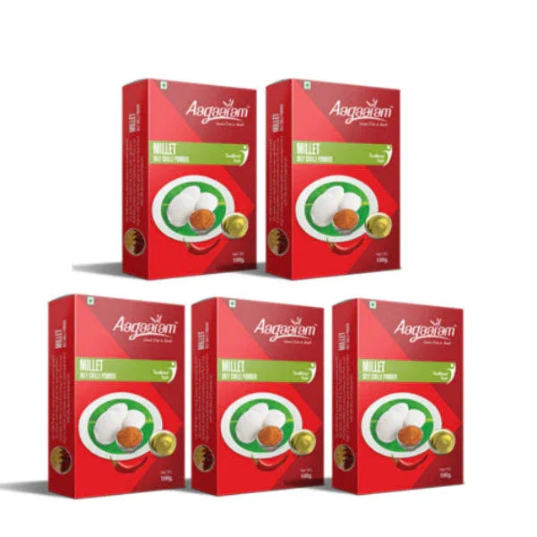 Aagaaram Millet Idly Podi - 100g ( Pack of 5 ) - Orgoshops