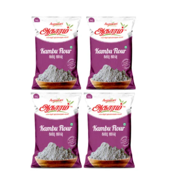 Aagaaram Kambu Flour - 100g ( Pack of 4 ) - Orgoshops