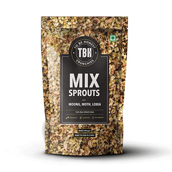 Mix Sprouts with Moth Lobia - Pack of 4 380g - Orgoshops