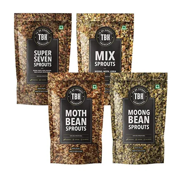 To Be Honest Sprouts Combo - Pack of 4 380g - Orgoshops