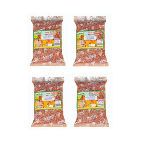 Araikkal Red Sorghum / Sorghum - 500 g (Pack of 4)