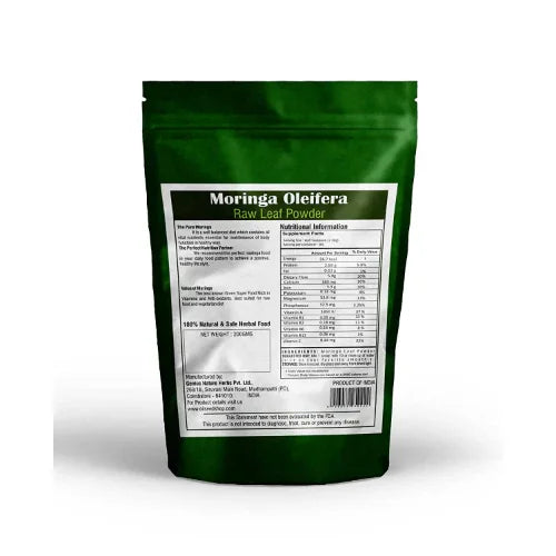Genius Herbs Moringa Leaf Powder - 100gm - Orgoshops