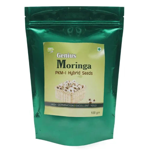 Genius Herbs Moringa hybrid Seeds - 100gm - Orgoshops