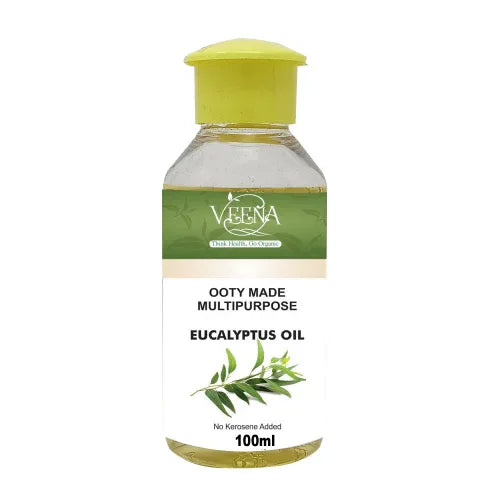 Veena Ooty Made Multipurpose Eucalyptus Oil - 100ml - Orgoshops