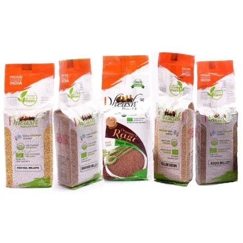 Dheash Organic : Super Food Combo Pack - 2 kg ( Pack of 4 ) - Orgoshops