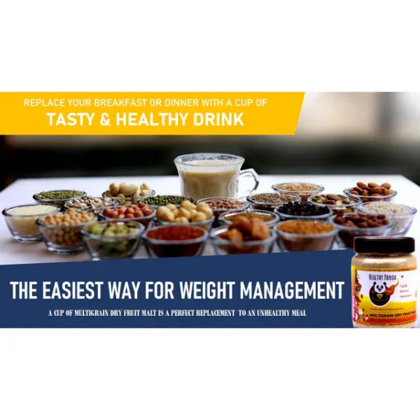 Healthy Panda : Multigrain Dry Fruit Malt - Orgoshops