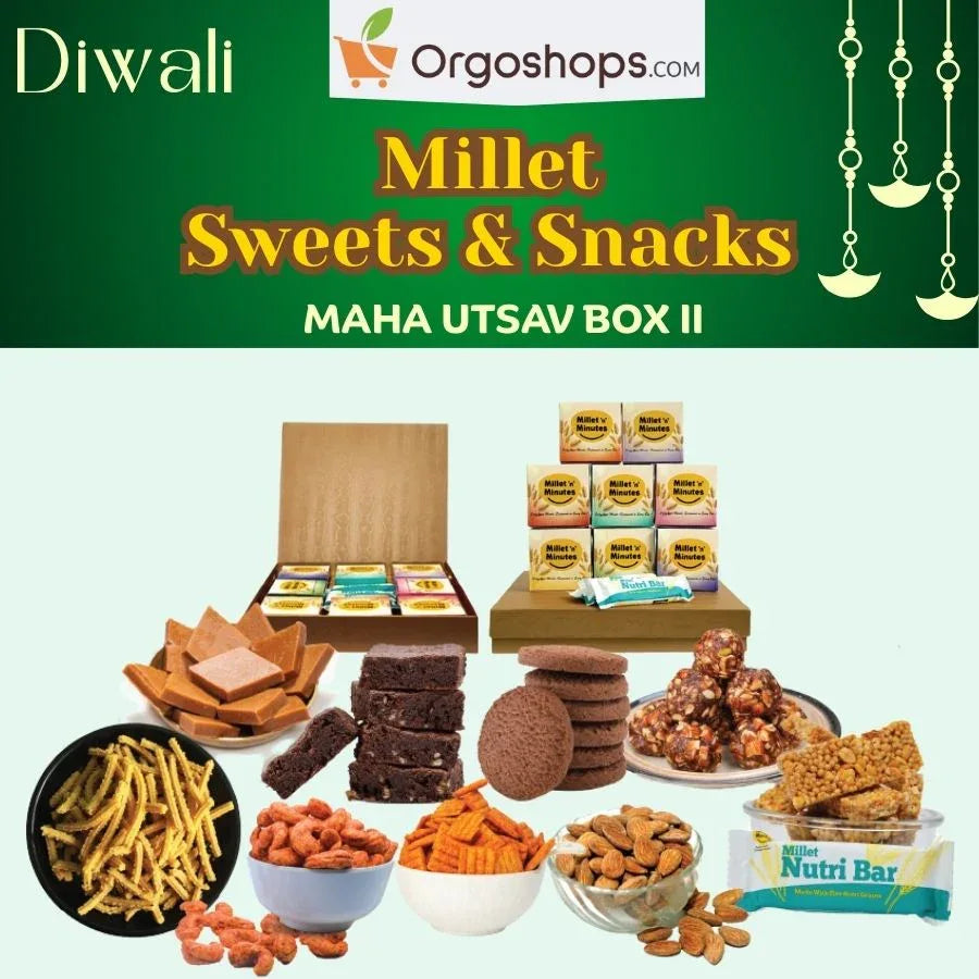 Millet & Nut Sweet and Snack Maha Utsav Box 2 (800g) - Orgoshops